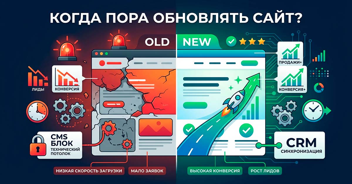 Когда пора менять сайт: 9 признаков