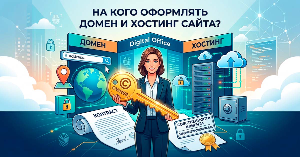 На кого оформлять домен и хостинг сайта?