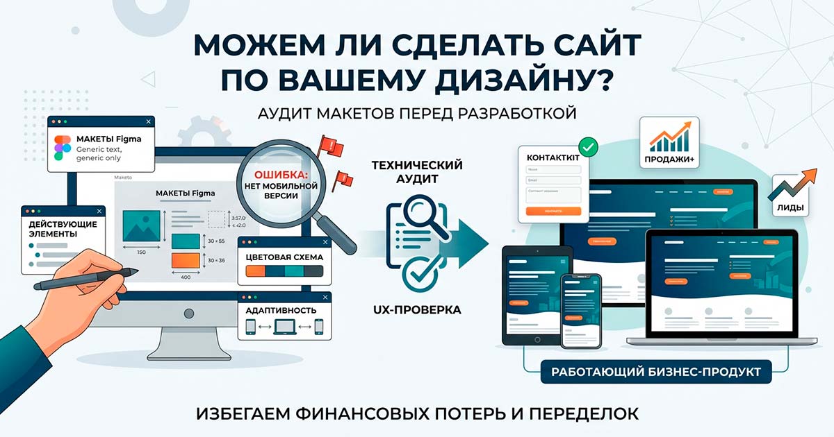 Можете ли сделать сайт по моему дизайну: нюансы